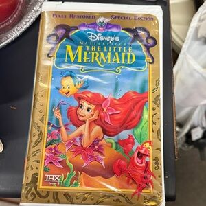 Disney The Little Mermaid Special Edition VHS - Gold and Red